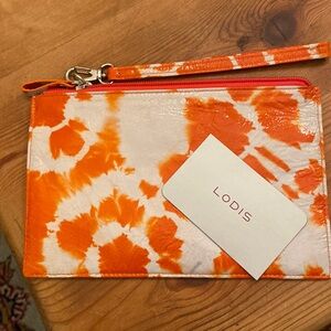 LODIS Leather Tye Dye Wristlet